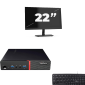Lenovo ThinkCentre M700 USFF - Intel Core i7-6e Generatie - 8GB RAM - 256GB SSD - Windows 11 + 1x 22 inch Monitor