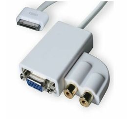 Apple iPad dock connector naar VGA + Audio kabel
