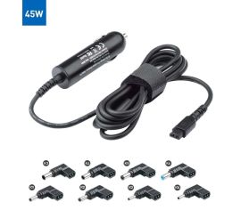 45W Universal intelligent car Charger Adapter with Multiple connectors Max bulk packing
