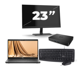 Dell Latitude 5401 - Intel Core i7-9e Generatie - 14 inch - 8GB RAM - 256GB SSD - Windows 11 + 1x 23 inch Monitor