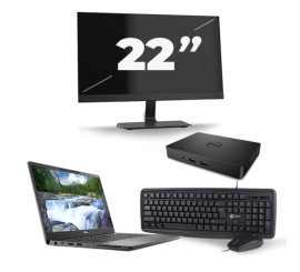 Dell Latitude 7300 - Intel Core i5-8e Generatie - 13 inch - 8GB RAM - 256GB SSD - Windows 11 + 1x 22 inch Monitor