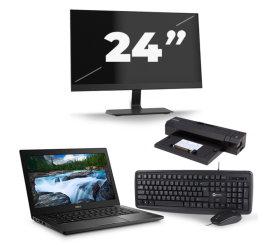 Dell Latitude 7390 - Intel Core i7-8e Generatie - 13 inch - 8GB RAM - 256GB SSD - Windows 11 + 1x 24 inch Monitor