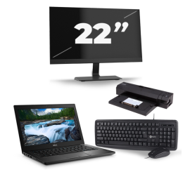 Dell Latitude 7490 - Intel Core i7-8e Generatie - 14 inch - 8GB RAM - 256GB SSD - Windows 11 + 1x 22 inch Monitor
