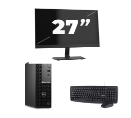 Dell OptiPlex 7000 USFF - Intel Core i7 12. sukupolvi - 16Gt RAM - 256Gt SSD - Windows 11 + 1x 27 tuuman näyttö
