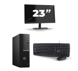 Dell OptiPlex 7080 USFF - Intel Core i5-10e Generatie - 8GB RAM - 256GB SSD - Windows 11 + 1x 23 inch Monitor