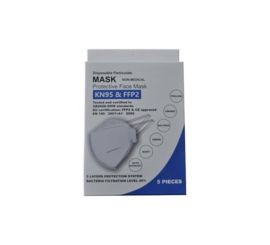 Disposable face mask, KN95 & FFP2