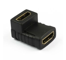 HDMI F/F 90° Adapter Verguld
