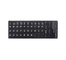 Notebook Keyboard Stickers Portugal Black-White