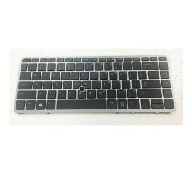 Notebook keyboard for HP EliteBook 840 G1 G2 850 G1 G2 with pointstick frame backlit silver
