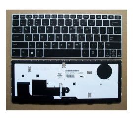 Notebook keyboard for HP EliteBook Revolve 810 G1 with silver  frame backlit