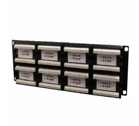 Cat.5E 48 port patch panel with rear cable management