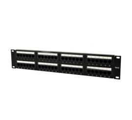 Cat.6 48 port patch panel with rear cable management