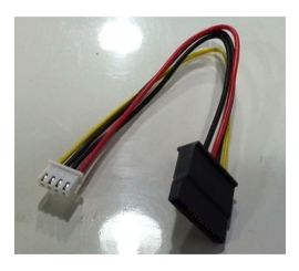 4-Pin Floppy FDD Female to 15-Pin SATA Female Power Cable,20cm