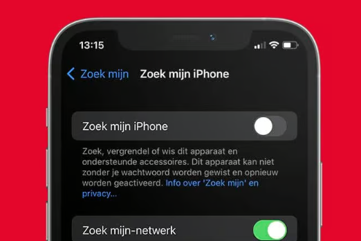 Zoek mijn iPhone uitzetten
