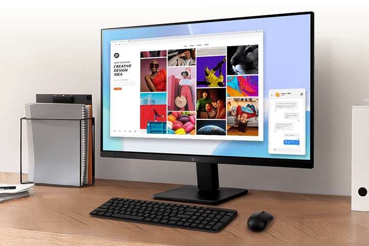lg monitor met arm